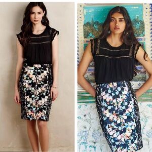 Anthropologie Beguile by Byron Lars Paillette Pencil Skirt